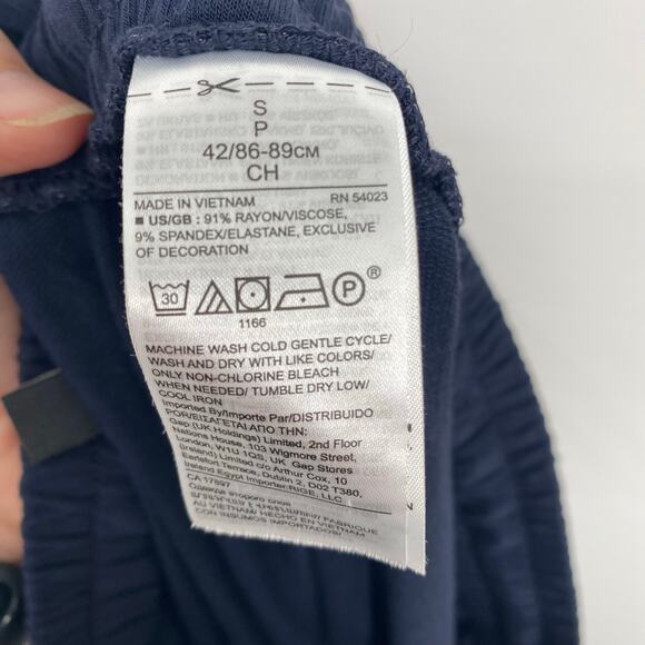 Banana Republic Joggers Women’s Small Navy Cargo ComfyCore Loungewear Nautical - Picture 6 of 8